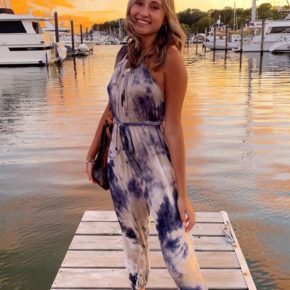 BLUE TIE DYE JUMPSUIT 💙